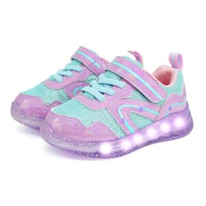 LED Light-Up Sneakers for Boys and Girls – Breathable Sport Walking Shoes for Toddlers and Kids